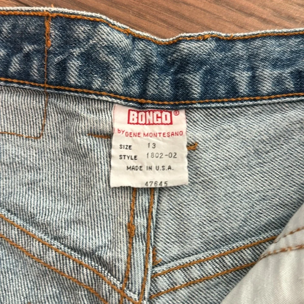 Vintage Bongo Jean shorts jorts size 13 - Picture 4 of 7